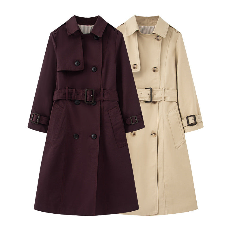 Trench Mid-length British Trench Coat Limorista