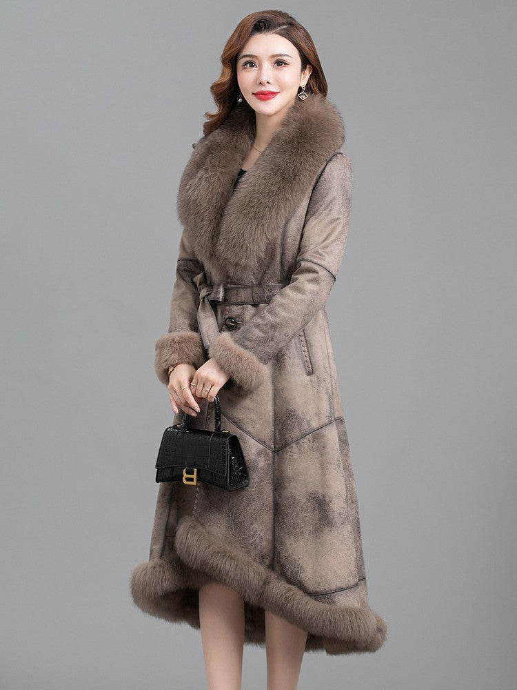 Real Fur One Woman Coat Thickened Limorista