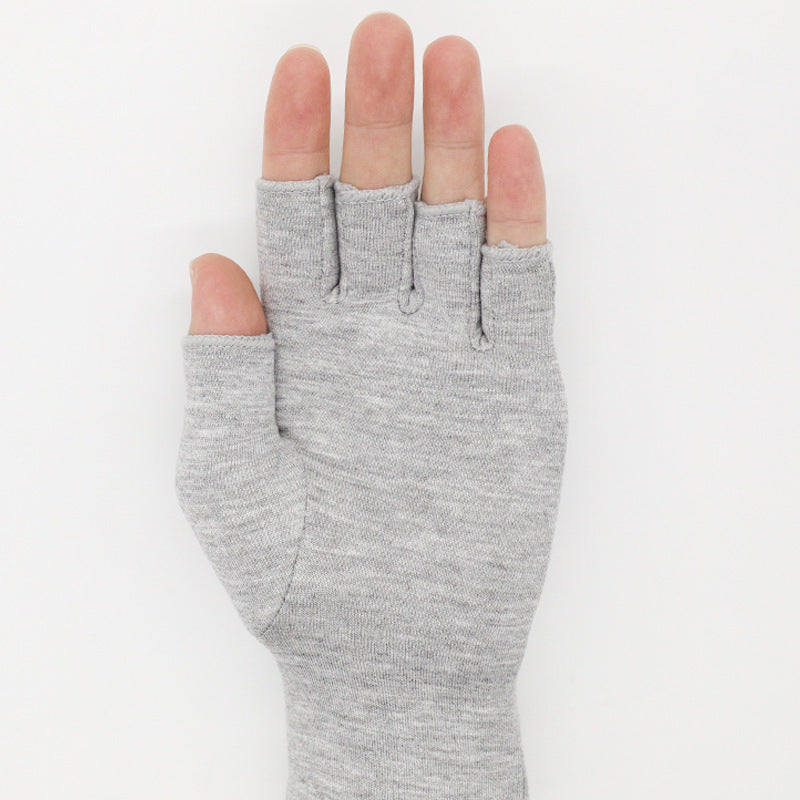 Light Gray Bamboo Charcoal Fiber Pressure Care Gloves Limorista