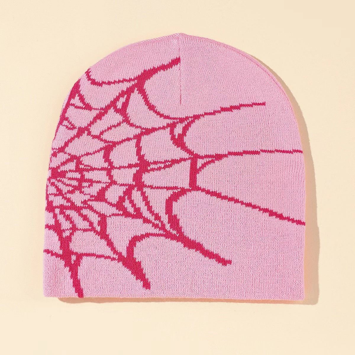 Spider Web Jacquard Knitted Hat Cold Protection In Autumn And Winter Limorista