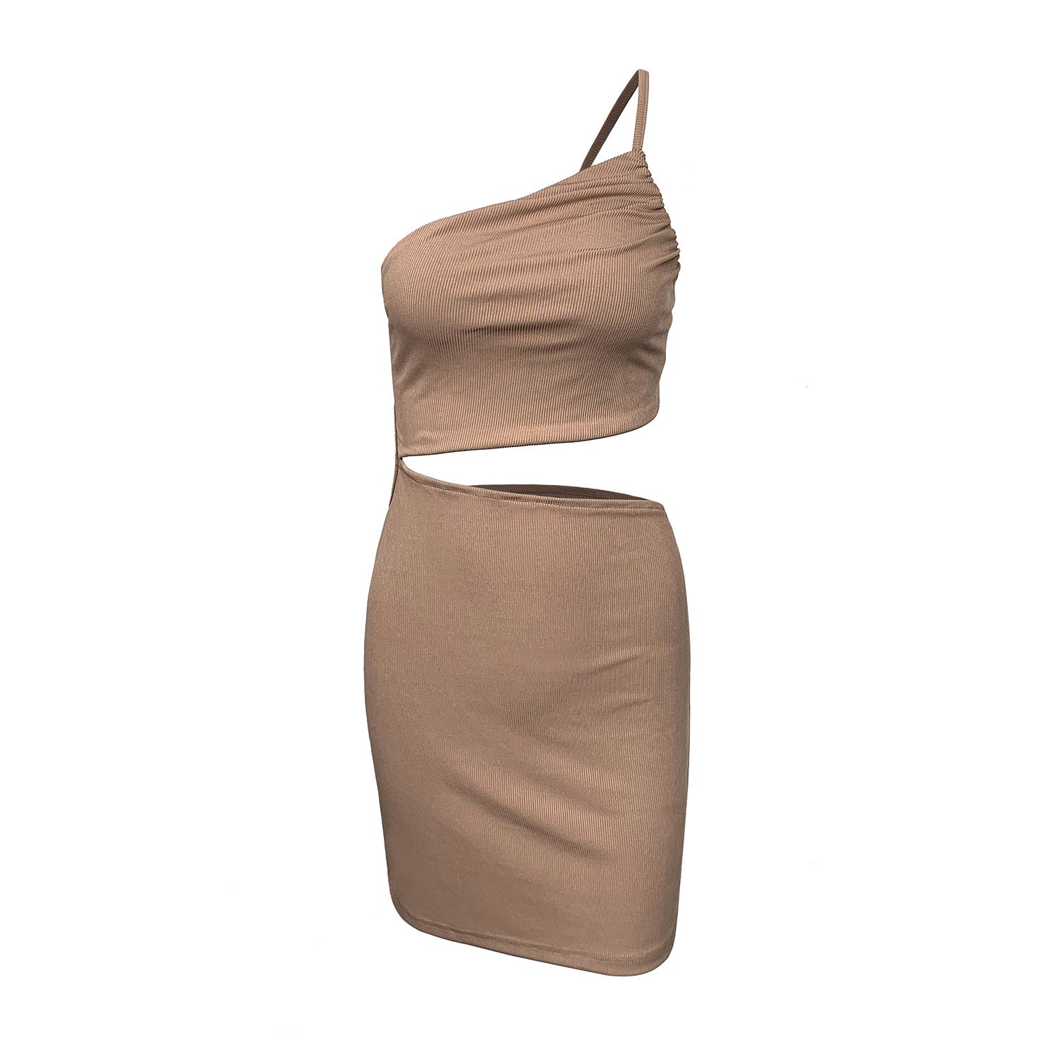 Design Sense Niche Shoulder Drawstring Dress Women Limorista