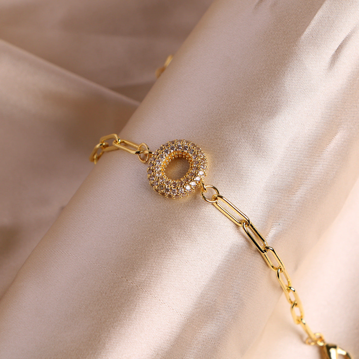 18K Bubble Balloon 26 English Zircon Clip Bracelet Limorista