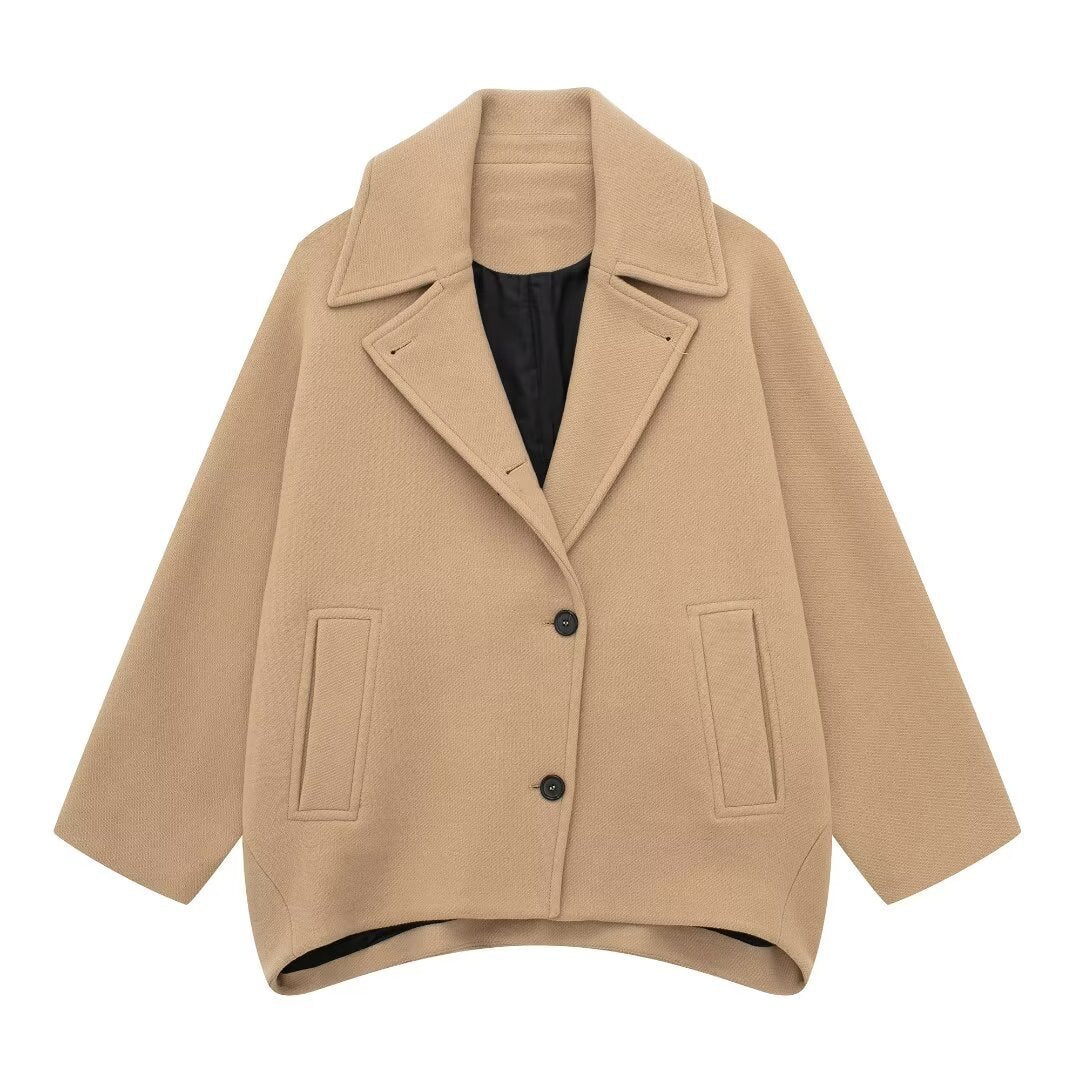 Autumn New Wool Blended Short Coat Limorista