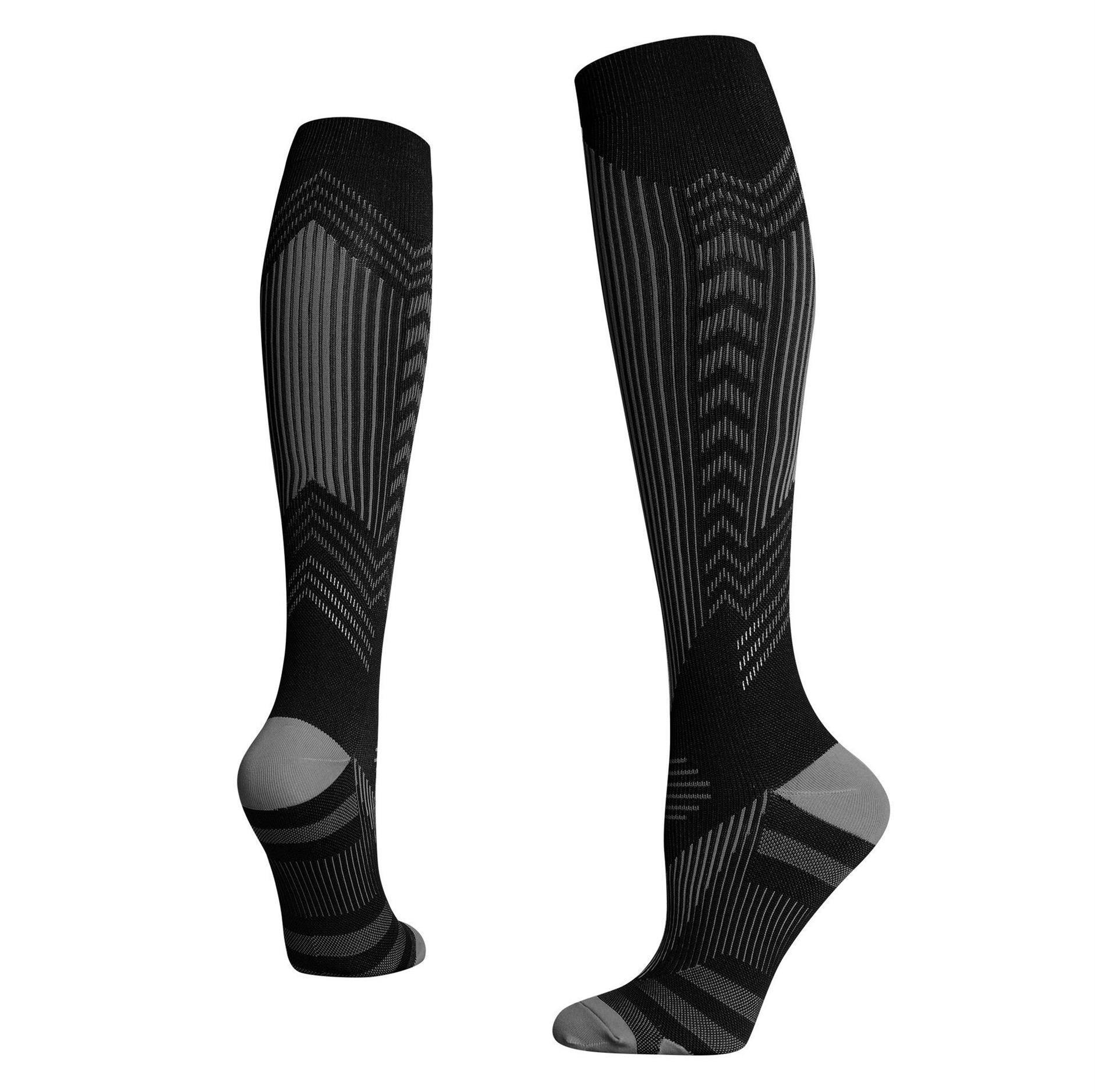 Sports Long Compression Socks With Reflective Strips Limorista