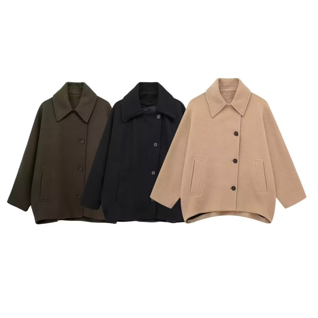 Autumn New Wool Blended Short Coat Limorista