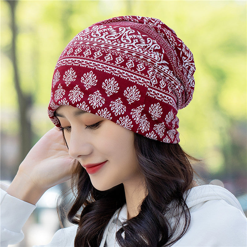 Head Ethnic Wind Series Korean Cashew Flower Bun Head Hat Limorista