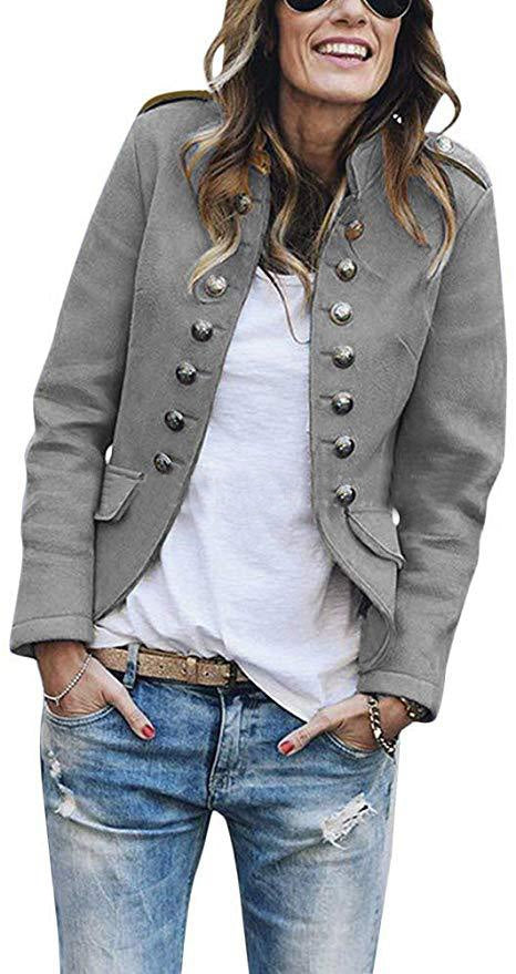 Autumn and winter fashion button blazer Limorista