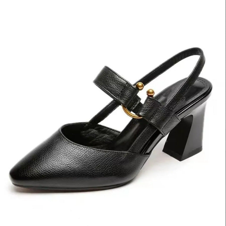 New Spring And Summer Thick High Heel Women&