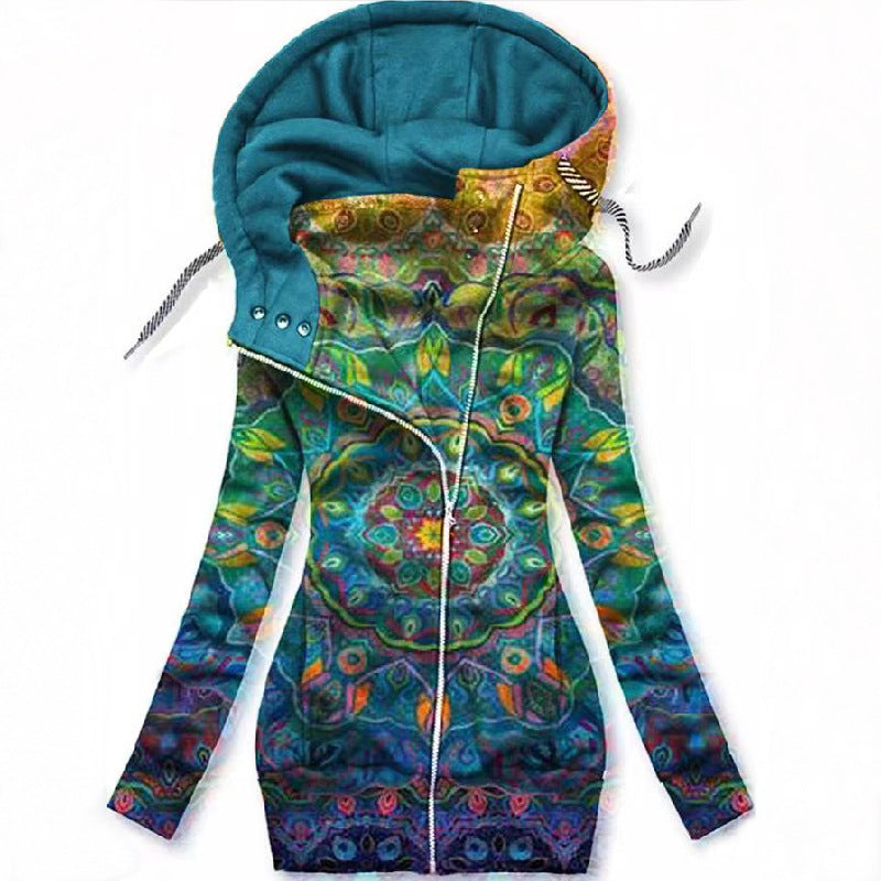 Slim-fit Long-sleeved Sweatshirt With Zipper Limorista