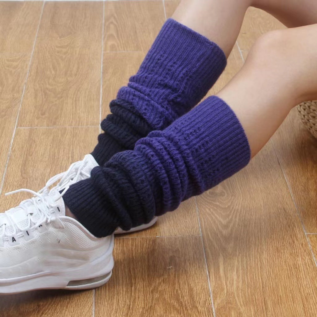 Fall Winter Fashion Gradient Soft Cashmere Foot Sock Women Limorista