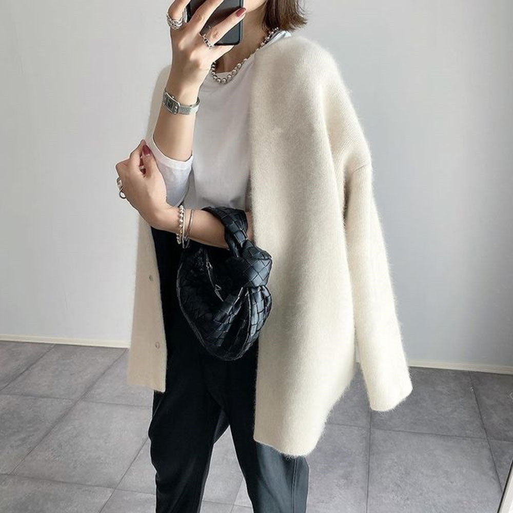 Knitted Jacket Slimming Sense Of Design Niche Loose Limorista