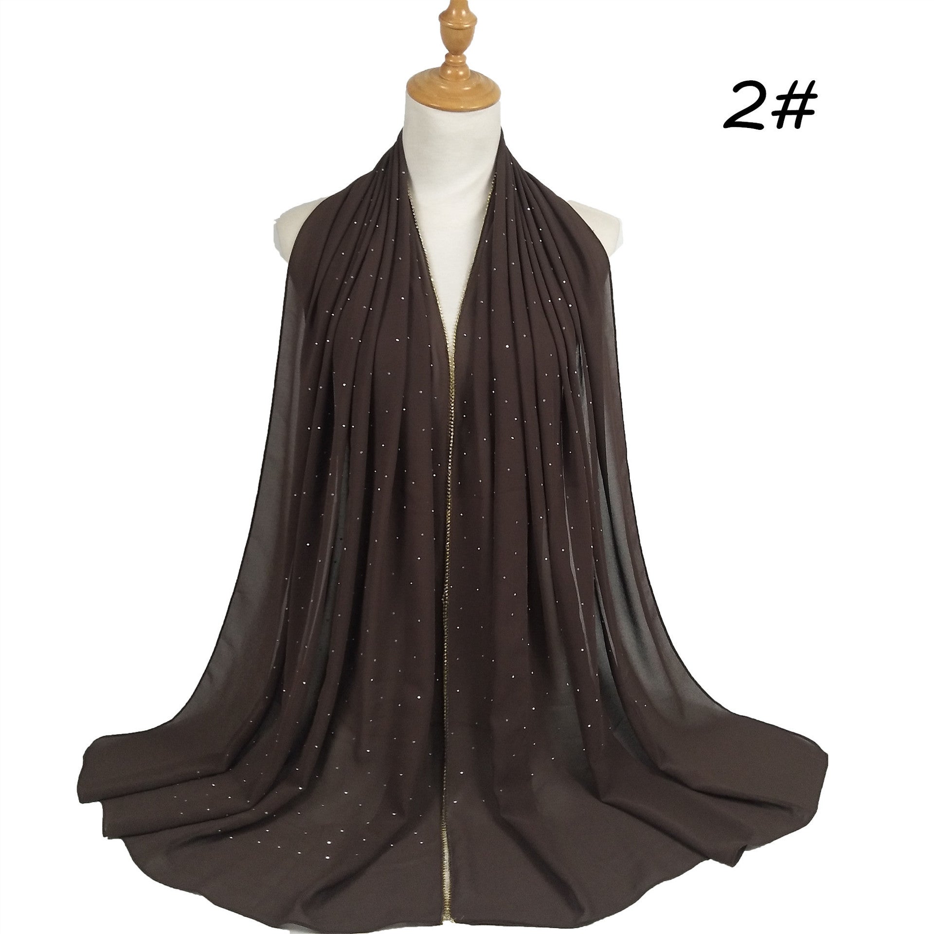 Chain Pearl Chiffon Hui Hood Limorista
