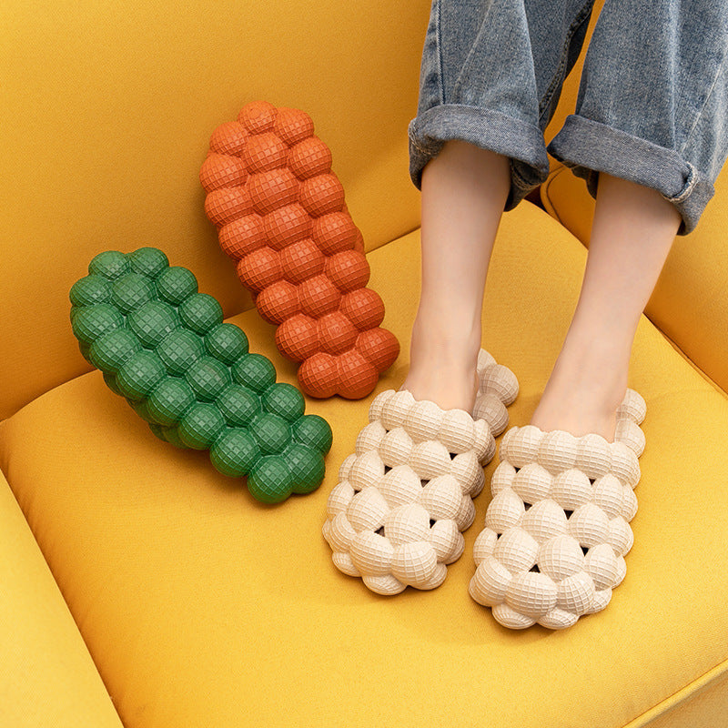 New Summer Fashion Massage Mesh Bubble Bathroom Slides Home Indoor Anti-Skid Shoes Limorista