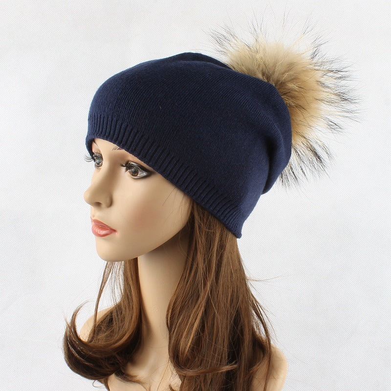 Fur Pompom Hats Limorista