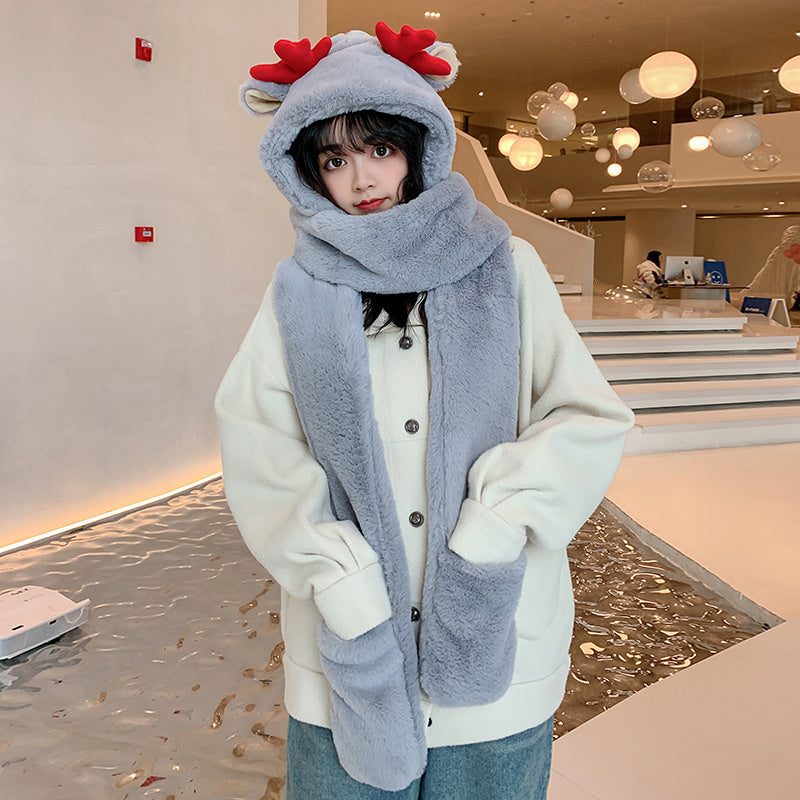 Bear ears scarf hat Limorista