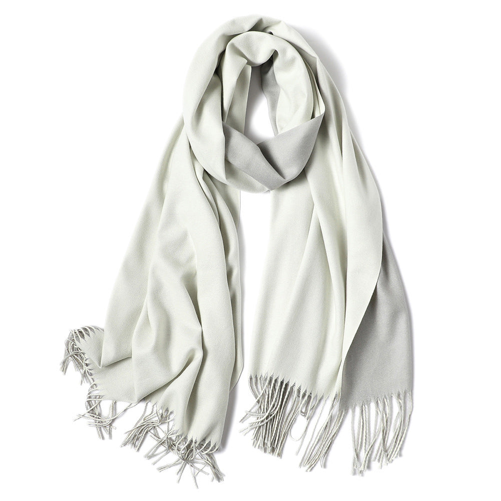 Korean double-sided faux cashmere shawl Limorista