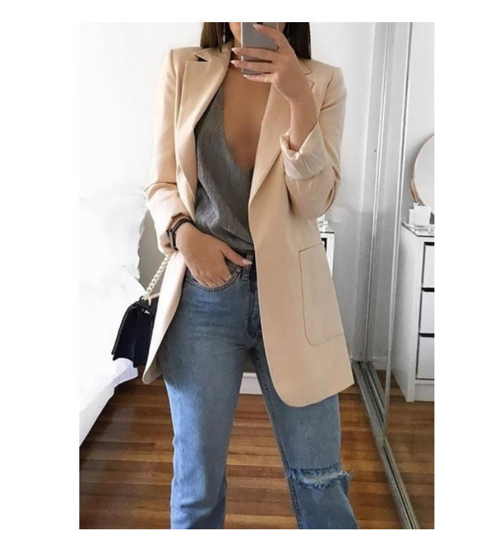 Long sleeve solid color cardigan Limorista