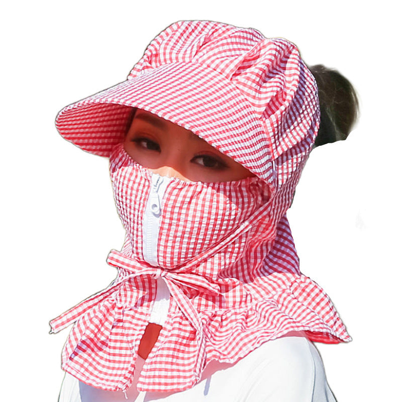 Sun protection hat female cover face summer Limorista