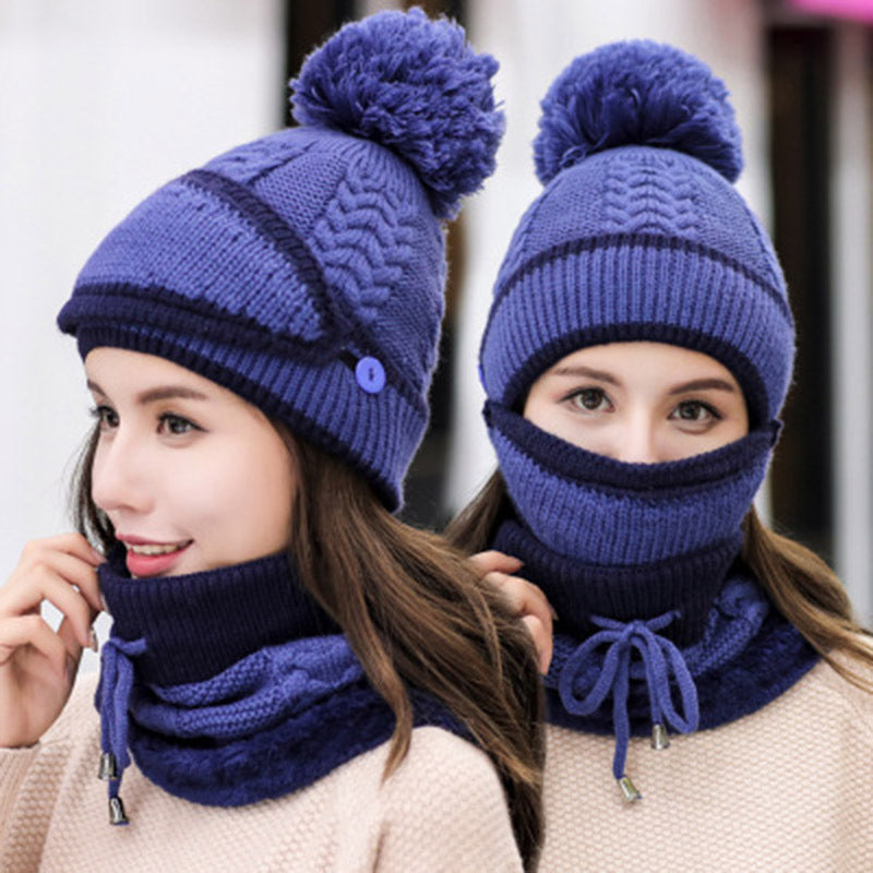 Fleece Thickened Warm Cycling Ear Protection Wool Hat Limorista