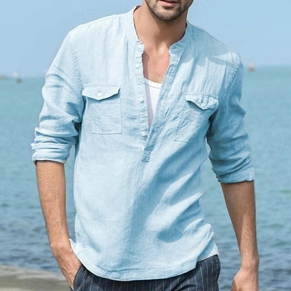 Long sleeve shirt men cotton shirt Limorista