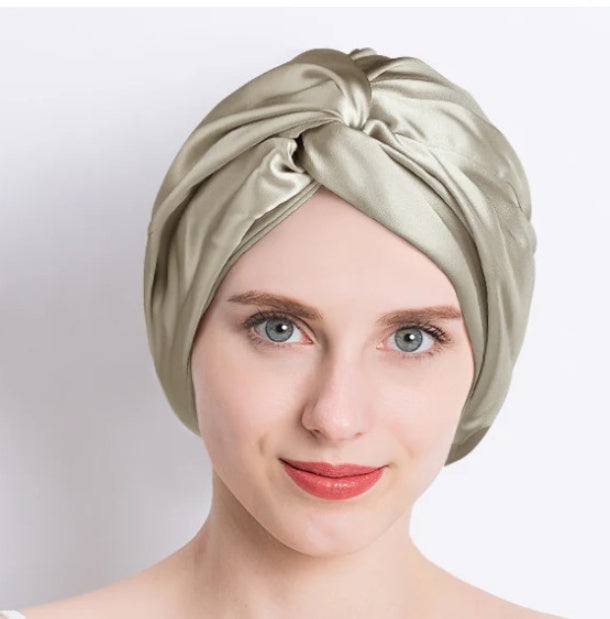 Double Layer Silk Silk Nightcap Without Any Mark Limorista