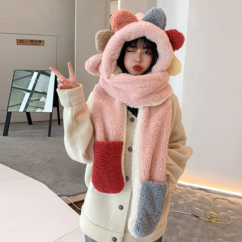 Bear ears scarf hat Limorista