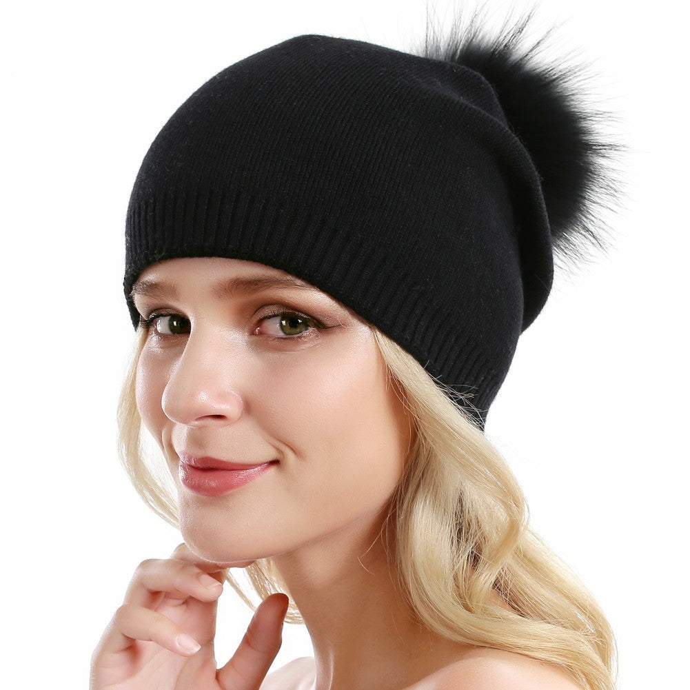Fur Pompom Hats Limorista