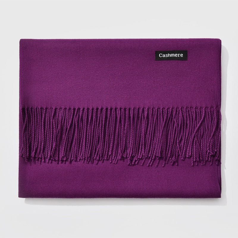 And Winter New Ladies Shawl Monochrome Cashmere Variety Warm Classic Scarf Scarf Scarf Limorista