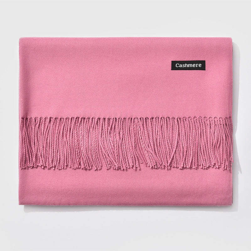 And Winter New Ladies Shawl Monochrome Cashmere Variety Warm Classic Scarf Scarf Scarf Limorista