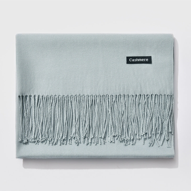 And Winter New Ladies Shawl Monochrome Cashmere Variety Warm Classic Scarf Scarf Scarf Limorista