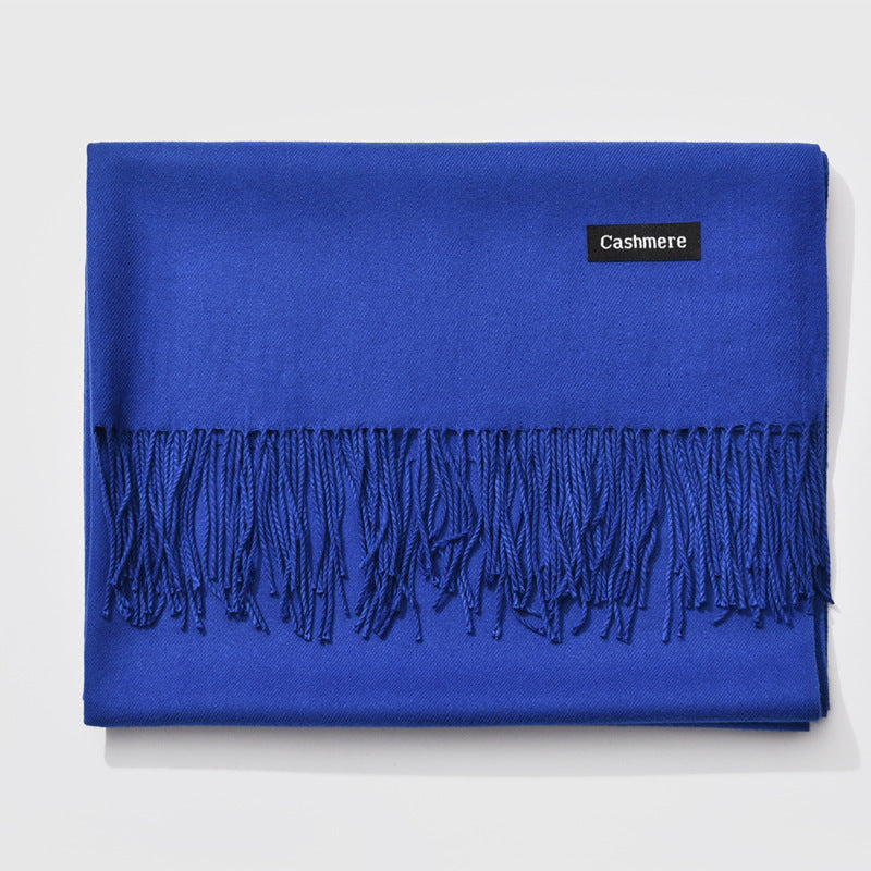 And Winter New Ladies Shawl Monochrome Cashmere Variety Warm Classic Scarf Scarf Scarf Limorista