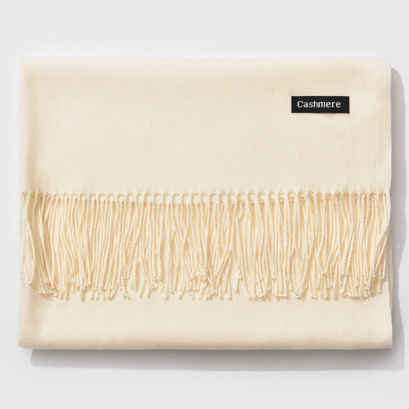 And Winter New Ladies Shawl Monochrome Cashmere Variety Warm Classic Scarf Scarf Scarf Limorista