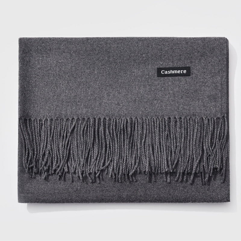 And Winter New Ladies Shawl Monochrome Cashmere Variety Warm Classic Scarf Scarf Scarf Limorista