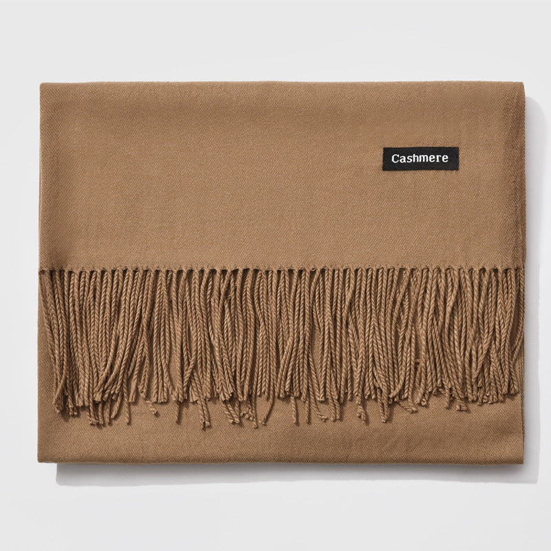 And Winter New Ladies Shawl Monochrome Cashmere Variety Warm Classic Scarf Scarf Scarf Limorista