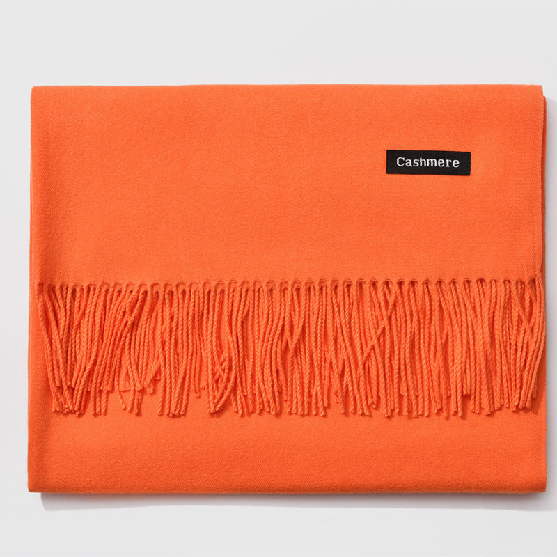 And Winter New Ladies Shawl Monochrome Cashmere Variety Warm Classic Scarf Scarf Scarf Limorista