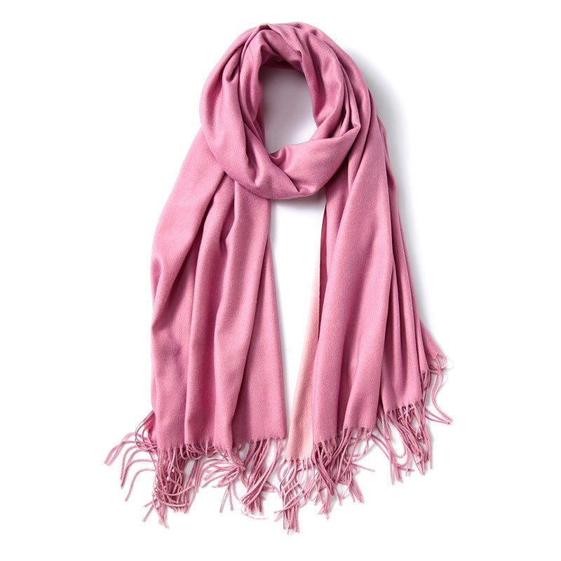 Korean double-sided faux cashmere shawl Limorista