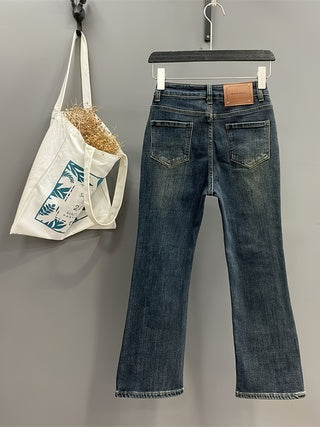 Retro Blue Flared Women&