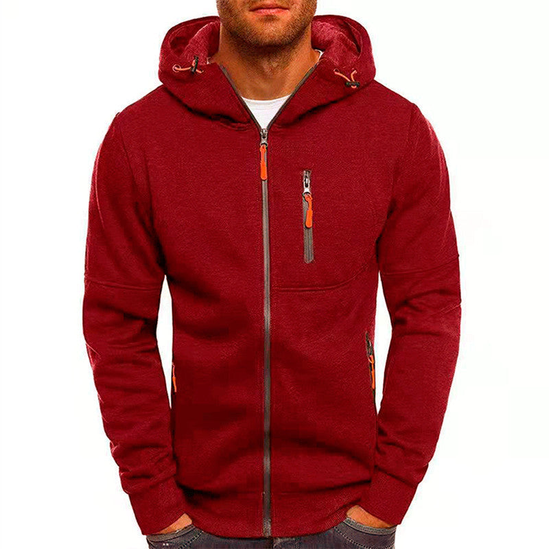 Casual Jacquard Sweater Cardigan Hooded Jacket Limorista