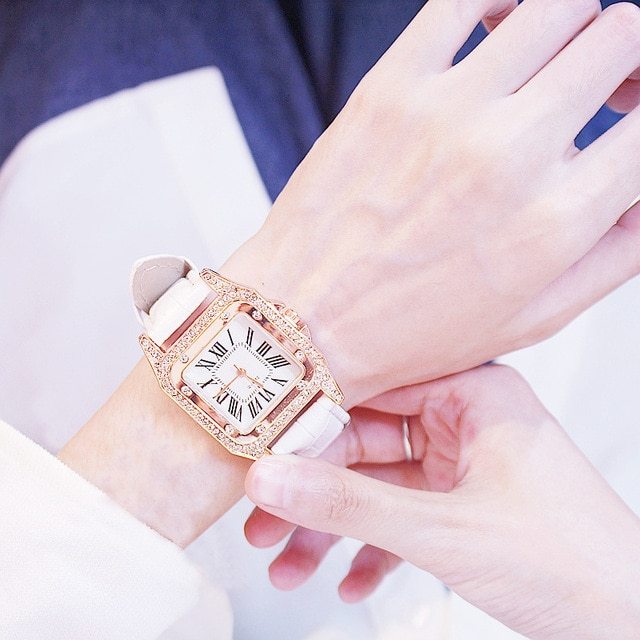 Diamond Watch Female Watch Student Fashion Trend Casual Couple Watch Limorista