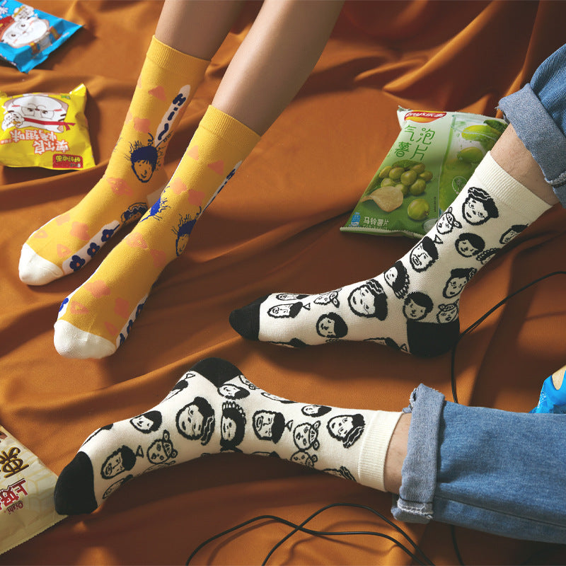 Socks Female Spring And Summer Personality Cartoon Couple Socks Limorista