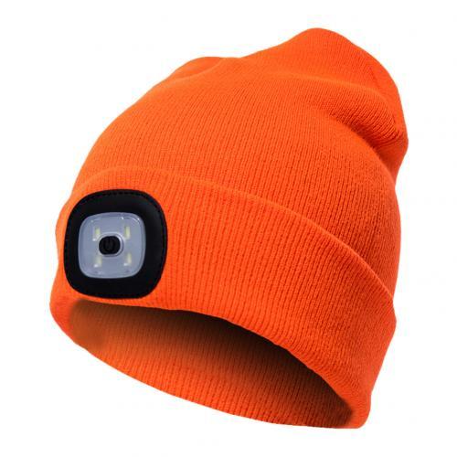 LED Knit Hat Button Cell Type Knitted Hat With Light Glowing Limorista