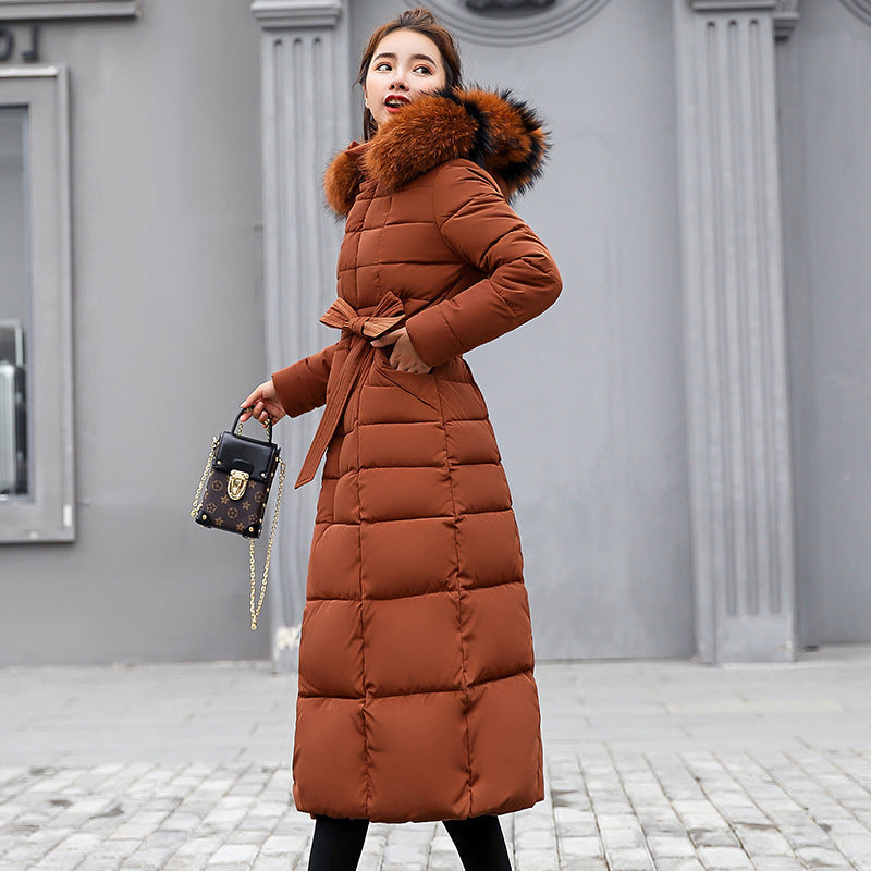 Slim-fit Over-the-knee Padded Cotton Coat Winter Coat Limorista