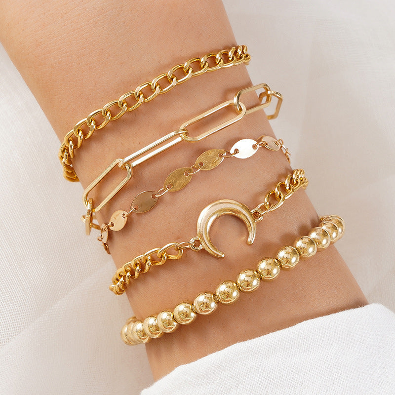Alloy Chain Bracelet 5-piece Set Limorista