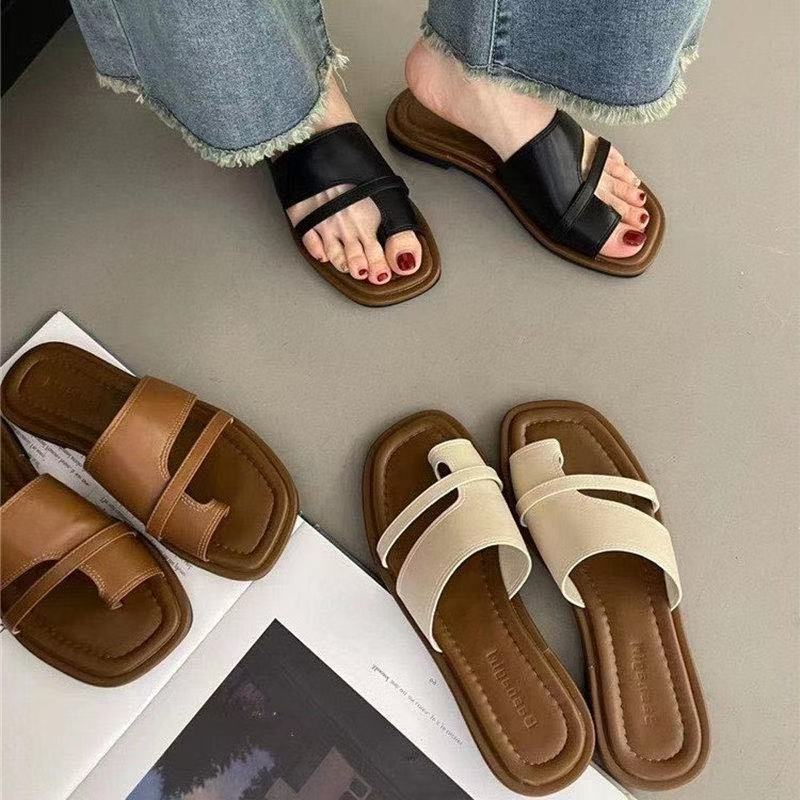 Simple Vacation Style Set Sandals Cool Casual Women&