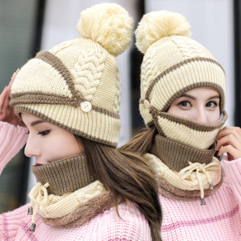 Fleece Thickened Warm Cycling Ear Protection Wool Hat Limorista
