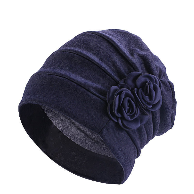 Ethnic Headscarf Chemotherapy Two Flower Headgear Limorista