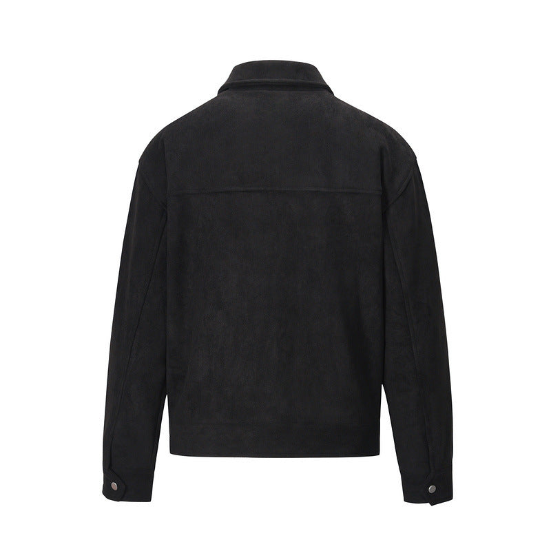 Vintage Solid Deerskin Multi-Pocket Zip Jacket Limorista