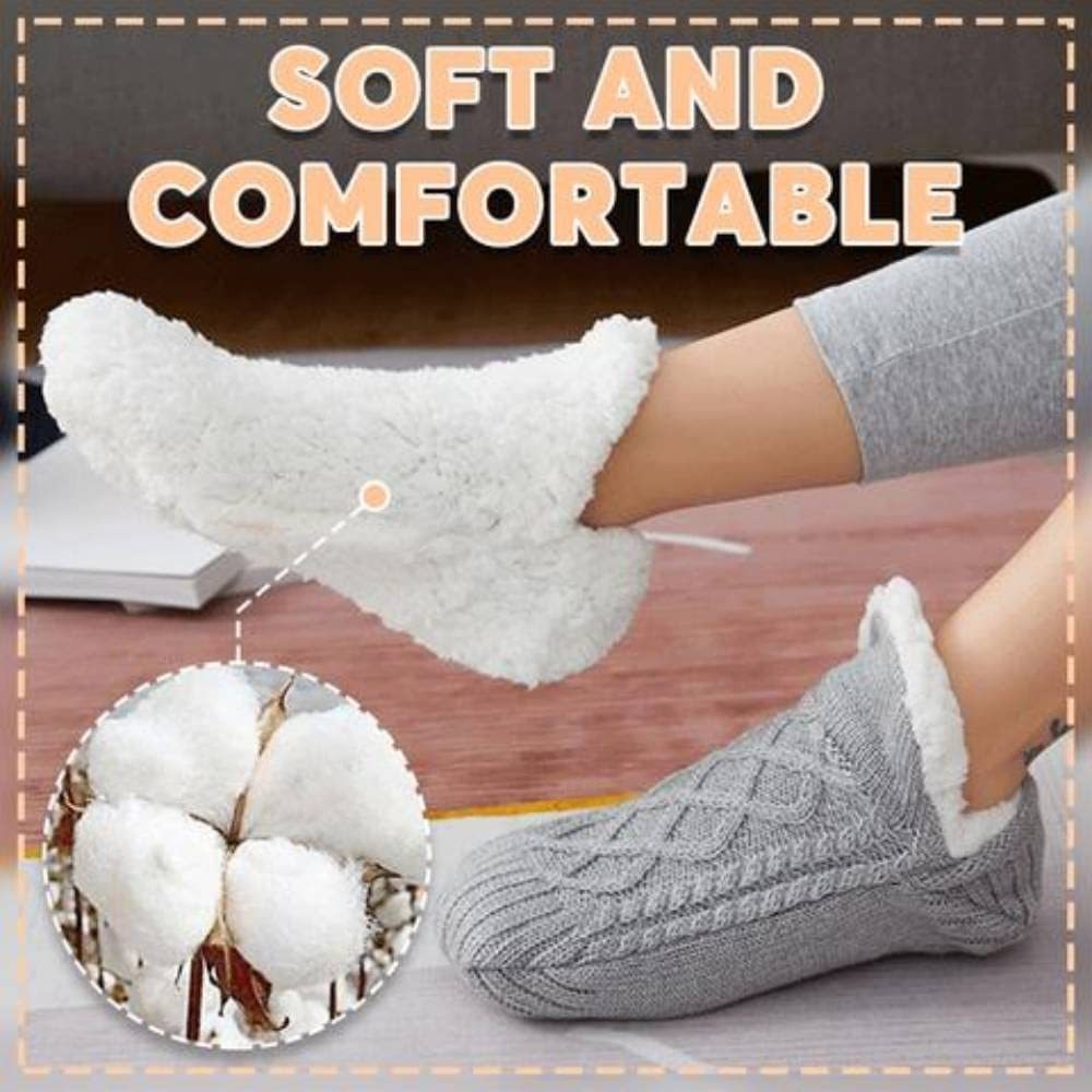 Winter Woolen Socks Women Thicken Warm Home Bedroom Socks Slippers Men Non-slip Foot Warmer Snow Socks Calcetines Mujer Limorista
