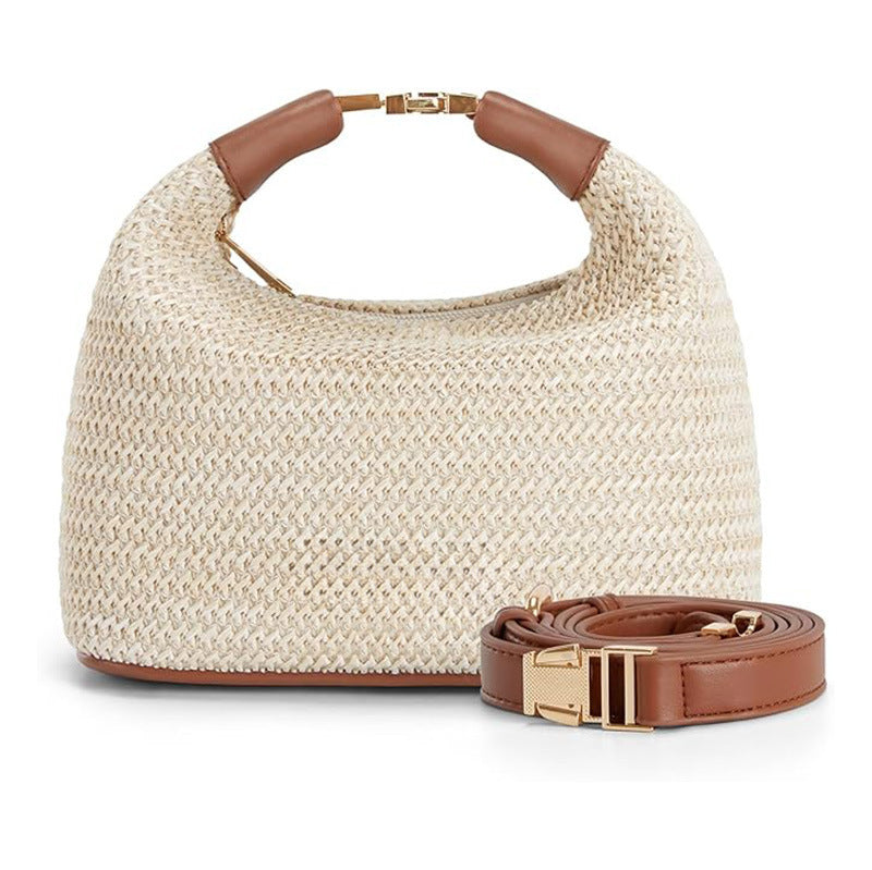 Simple Casual All-match Straw Shoulder Bag Crossbody Women&