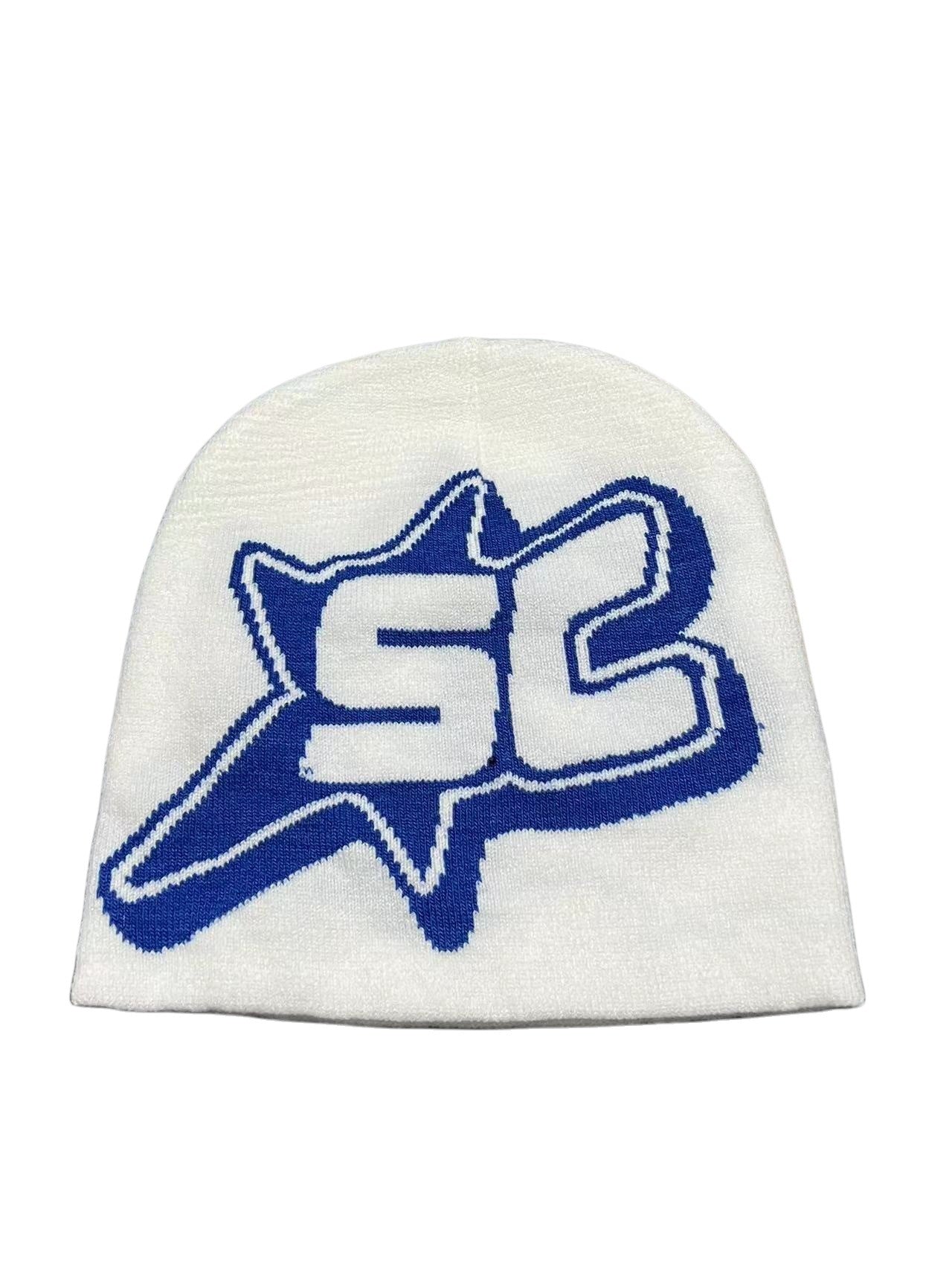 Jacquard Letter SC Trend Knitting Sleeve Cap Limorista